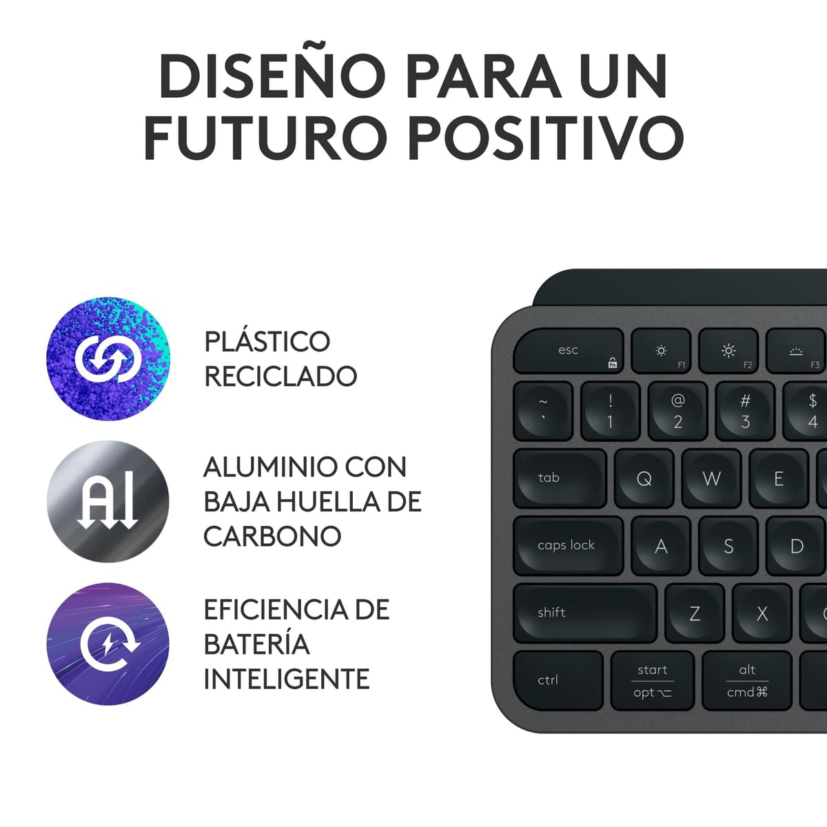 Logitech MX Keys S Wireless Keyboard, Low Profile, Precise Silent Writing, Programmable Keys, Lighting, Bluetooth, USB C Char — view 6