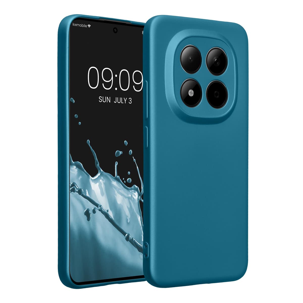 kwmobile Carcasa Compatible con Xiaomi Redmi Note 14 Pro 5G / Poco X7 Funda - Funda Ultrafina de TPU con Bordes elevados - Lavanda Metalizado — view 41