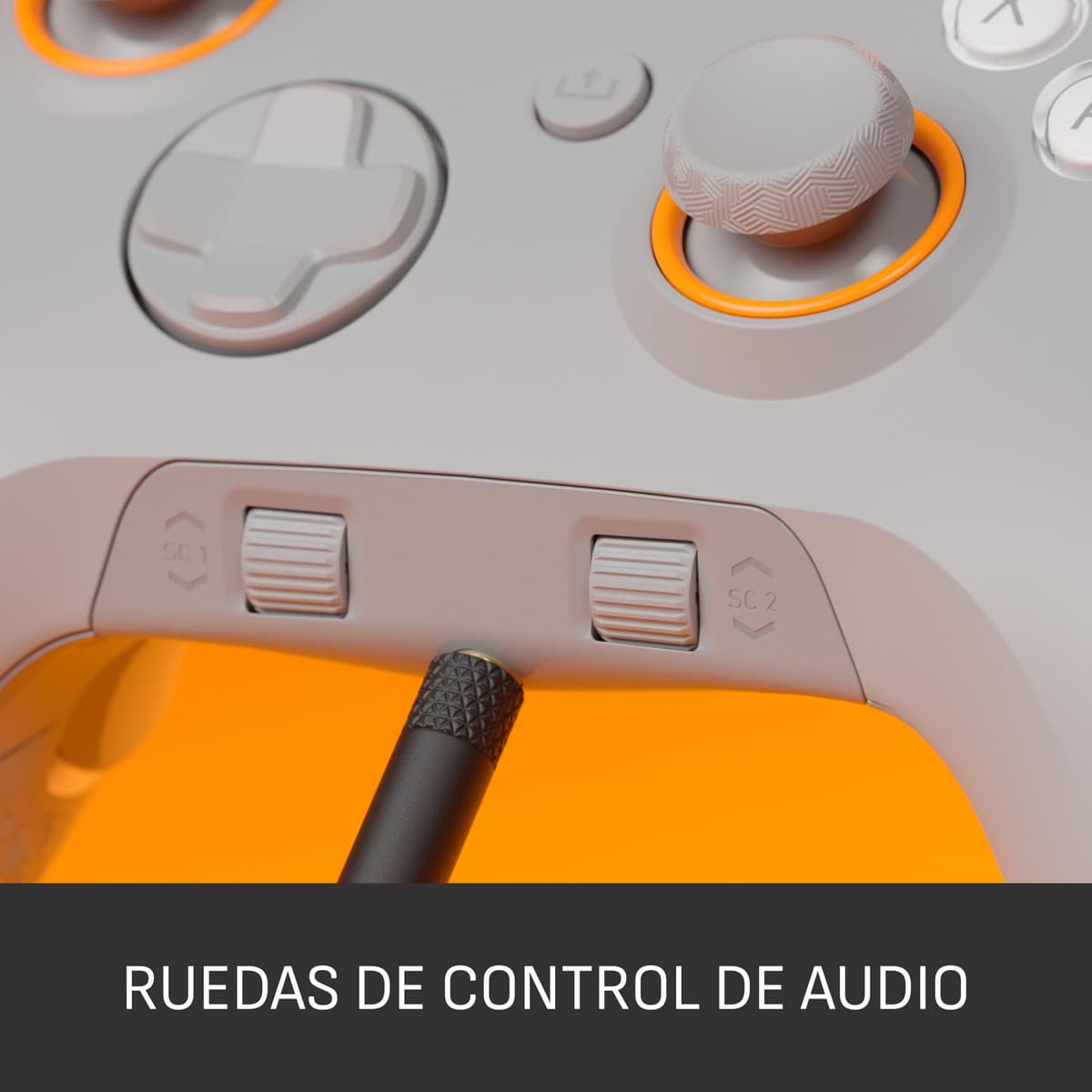 Scuf VALOR PRO WIRELESS Mando Xbox Performance – Paletas Personalizables, Gatillos Instantáneos, Sticks Resistencia de con TMR, Controles de Audio, Xbox Series X|S, Xbox One, Windows PC – Gris Claro — view 6