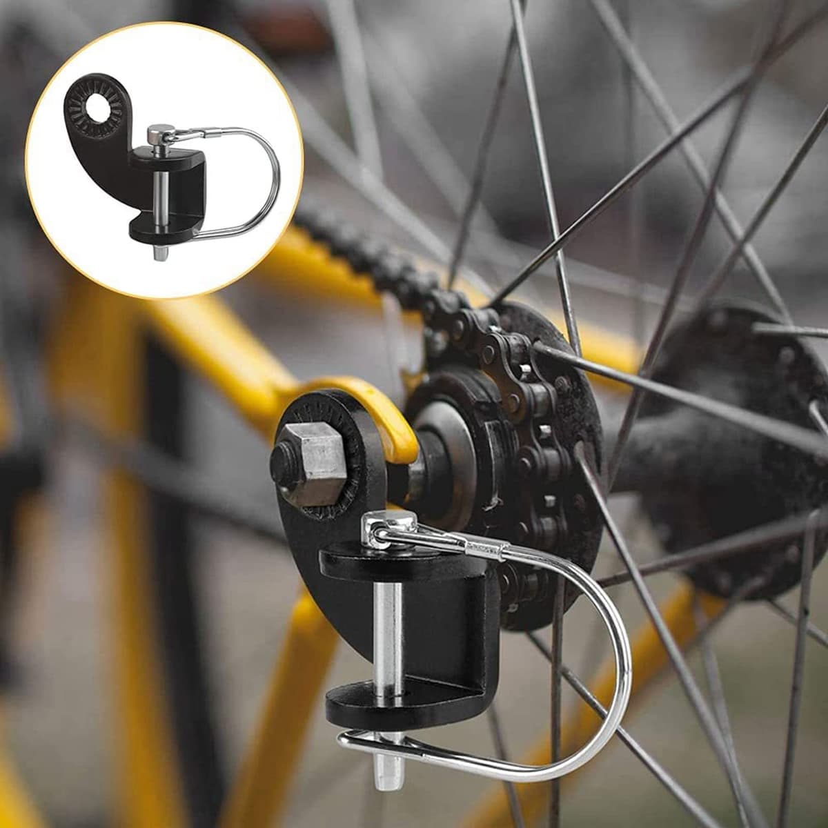 BSSOK 12.2MM Enganche Remolque Bicicleta, Acoplamiento Remolque Bicicleta para Remolque niño, Accesorios Adaptador Remolque Bicicleta Carga y Mascotas Compatible con Enganche Remolque Burley — view 3