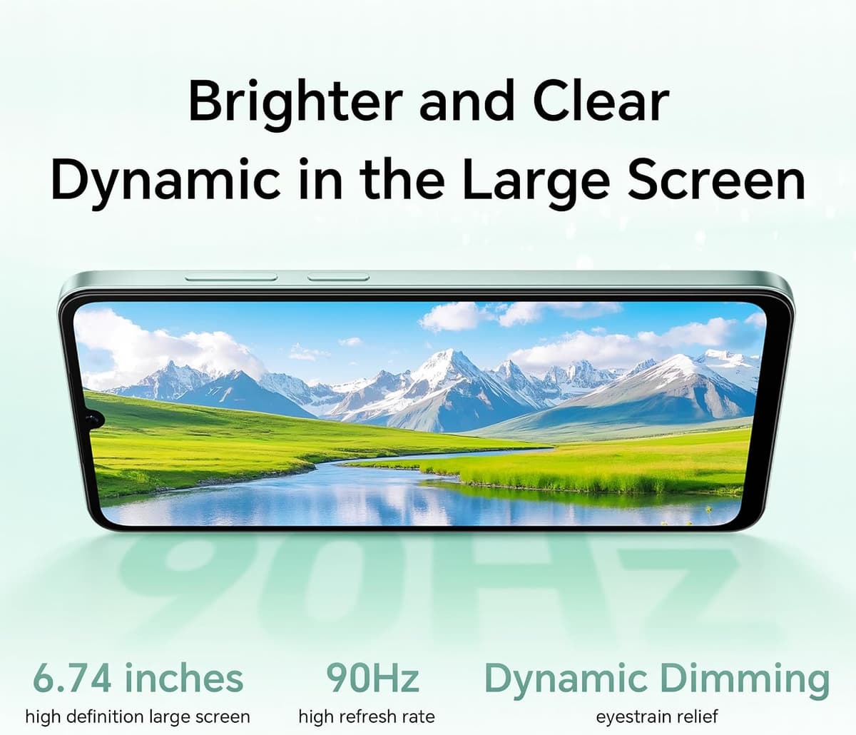 HONOR X5c Plus Unlocked Smartphone, 6.74" 90Hz Bright Display, 64GB Storage, 5130mAh Battery, 50MP Dual Camera, 8-Core Processor, Dual SIM, Android 15 Mobile Phone, Black HONOR X5c Plus 4+64GB Black — view 6