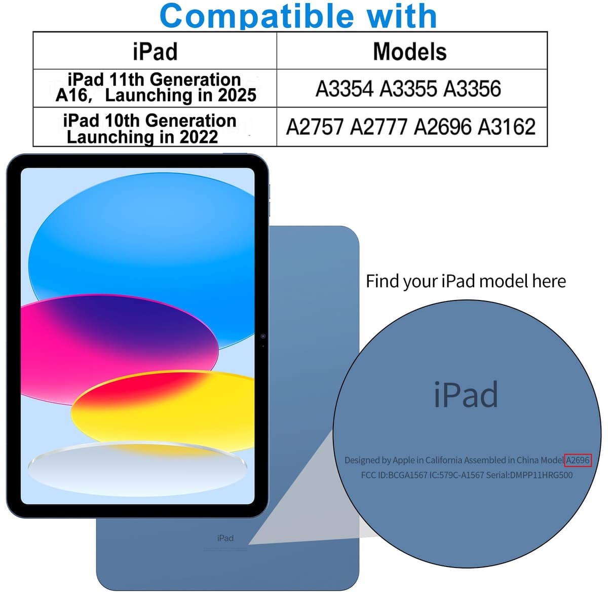 4youquality [2-Pack Screen Protector for iPad (A16) 11th / 10th Generation (2025/2022) (iPad 11 & 10), Tempered Glass Film, Anti-Scratch, Impact-Resistant — view 3
