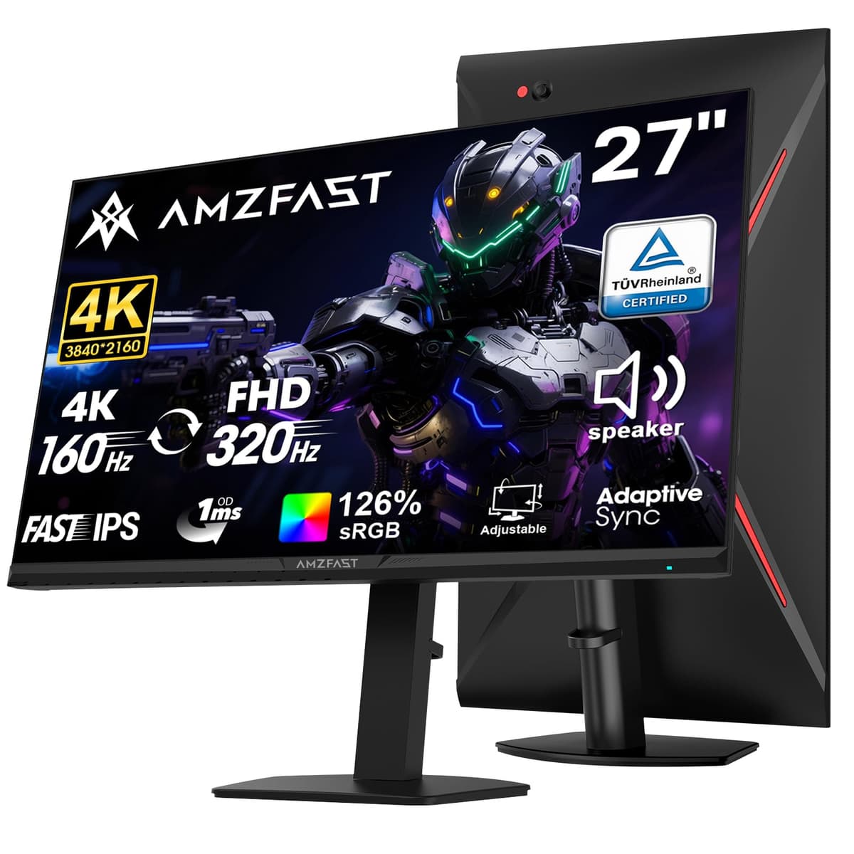 Amzfast 34 Inch Curved Gaming Monitor, 3440x1440p UWQHD, 240Hz, 1ms MPRT, 1500R Curved Screen, Adaptive Sync, HDR, 3000:1 Contrast, 130% sRGB, HDMI2.1&DP1.4, VESA 75x75mm, PIP/PBP, AMZG34C5Q Pro — view 19