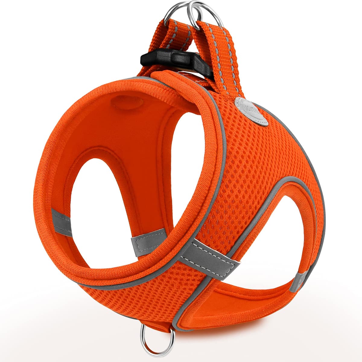 Joytale Arnes Perro, Reflectante Cómodo Transpirable Arnés, Perros Arneses Chaleco para Gato y Cachorros Perro, Naranja, S
