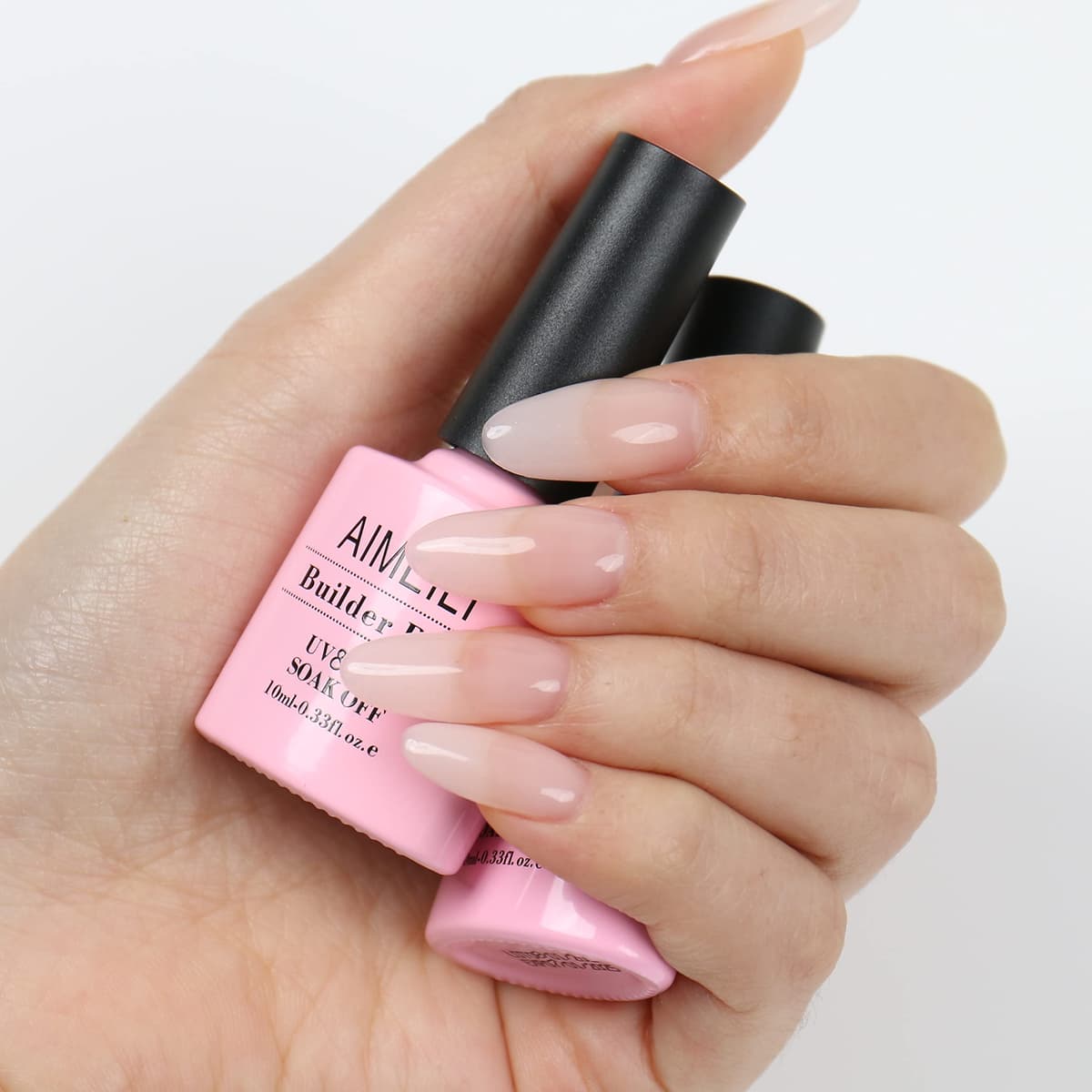 AIMEILI Gel Uñas Constructor Base Coat y Builder Gel 7 en 1 Nail Extensión Esmaltes Semipermanentes de Uñas UV LED Building Base 10ML — view 8
