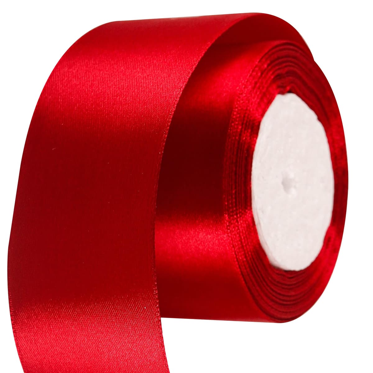 40mm Wide White Ribbon Thick Wedding Car Ribbon 22m, 1.5 inch Thick White Satin Ribbon for Gift Wrapping Wedding Car Christmas Birthday Cake Hair Bow Florist Bouquet Crafts Decorations — view 19