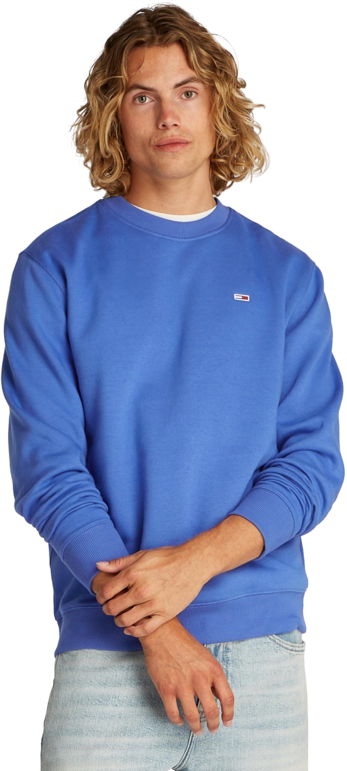 Tommy Jeans Sudadera Hombre Regular Fit Flag Fleece con Cuello Redondo — view 25