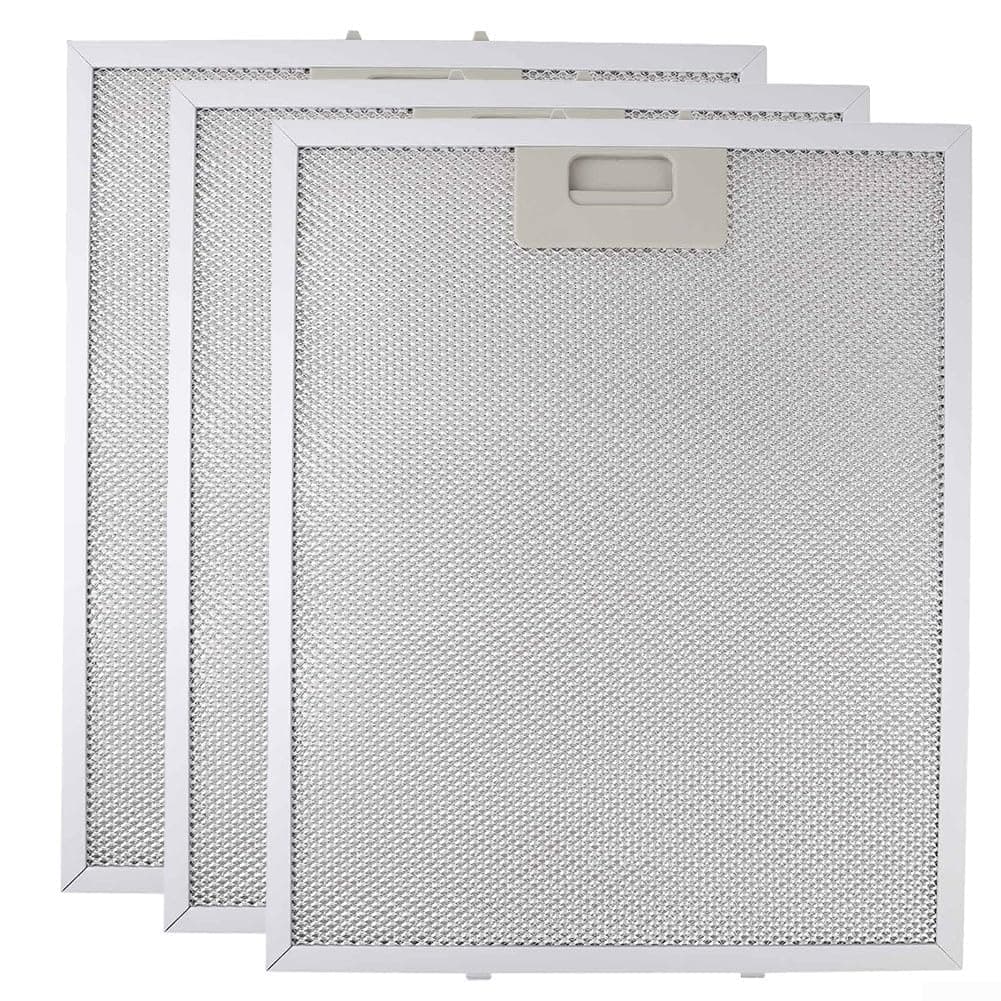 3 filtros de aluminio para campana extractora compatibles con CP750SS FHEE26A9S LOFCP750SS y más filtros de ventilación extractores de malla metálica 340 x 280 x 9 mm — view 4
