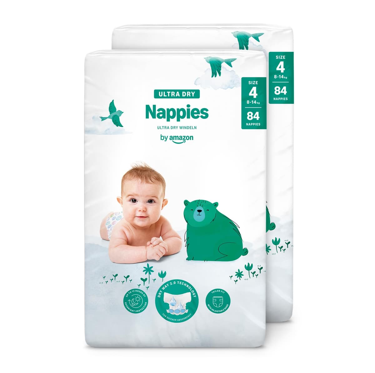 By Amazon - 70 Ultra Dry Nappies - Size 6 (15+ kg) (Previously a Mama Bear Brand, Same Product) — view 9