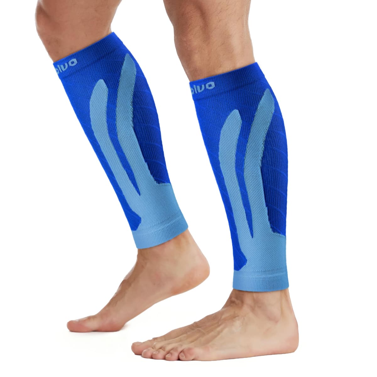 CAMBIVO Medias Compresivas 2 Pares, Calcetines Compresion Mujer Hombre, Mangas de Compresión para Deporte, Running, Ciclismo, Trabajo, Vuelo — view 12
