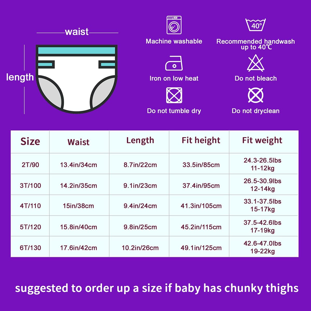 FLYISH DIRECT Potty Training Pants for Girls, 100% Cotton Potty Trainer Pants for Toddlers, Reusable Toilet Training Underwear, 8 Packs, Pink Flowers, 2 Years — view 4
