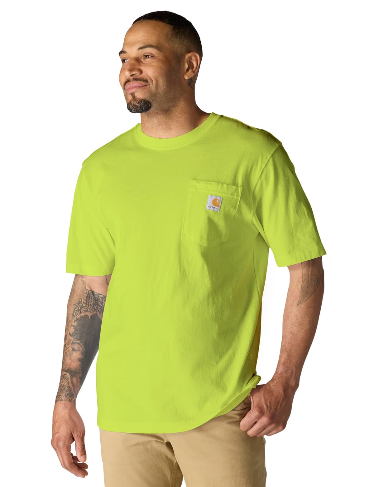 Carhartt Mens Loose Fit Heavyweight Short-Sleeve Pocket T-Shirt (Also Available in Big & Tall) CloseoutWork Utility T-Shirt — view 80