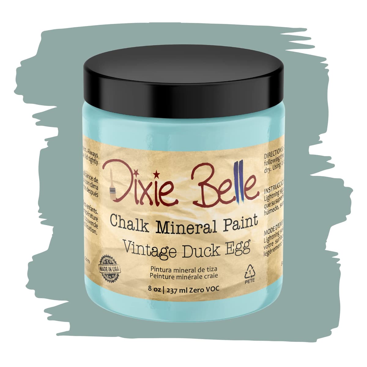 Dixie Belle Paint Company Chalk Finish Furniture Paint - Caviar (32oz) - Matte Black Chic Chalk Mineral DIY Furniture Paint — view 107