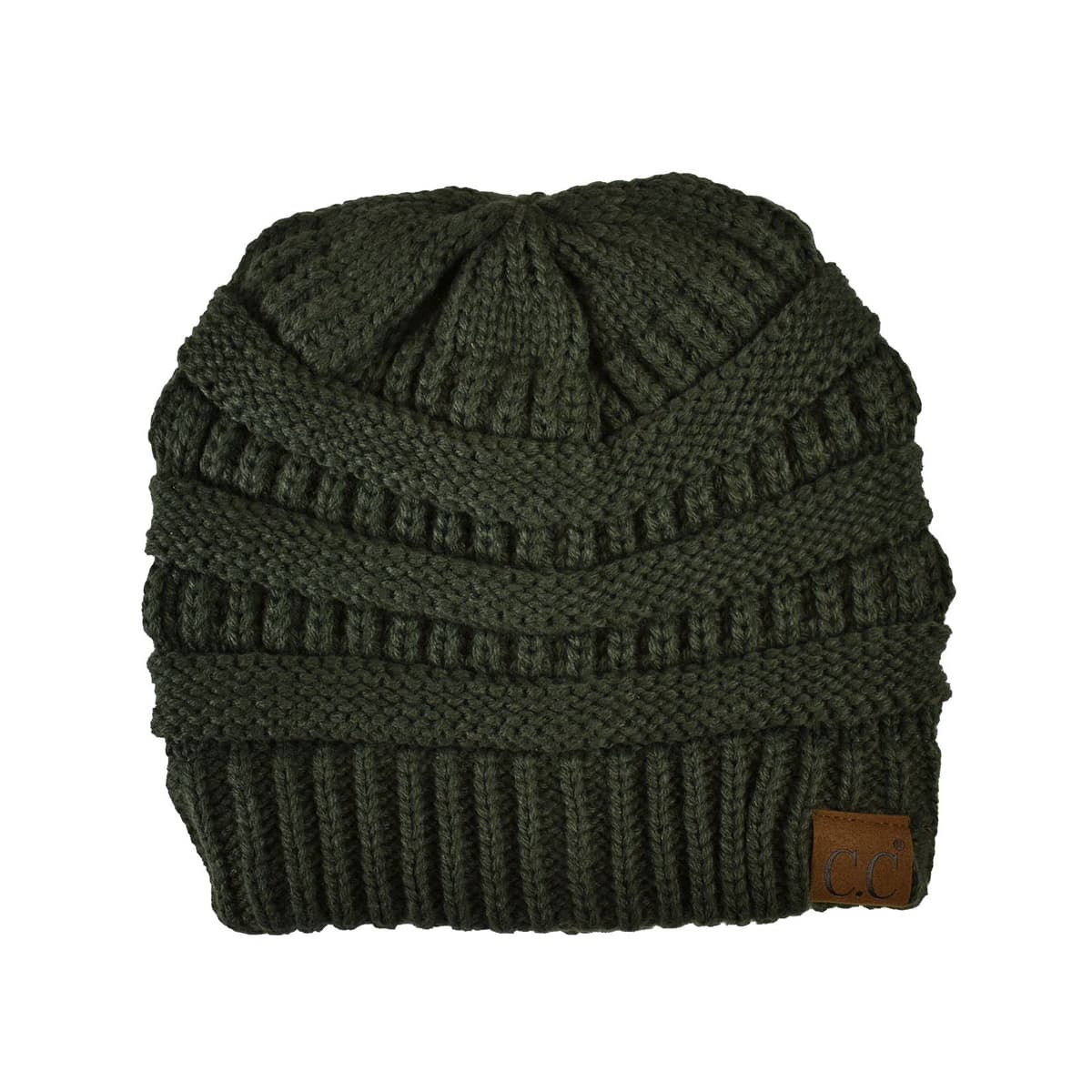 Warm Chunky Soft Stretch Cable Knit Beanie Skully — view 93