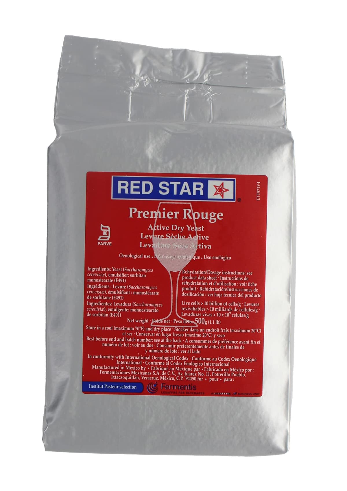 Red Star Premier Blanc 500g Brick — view 3