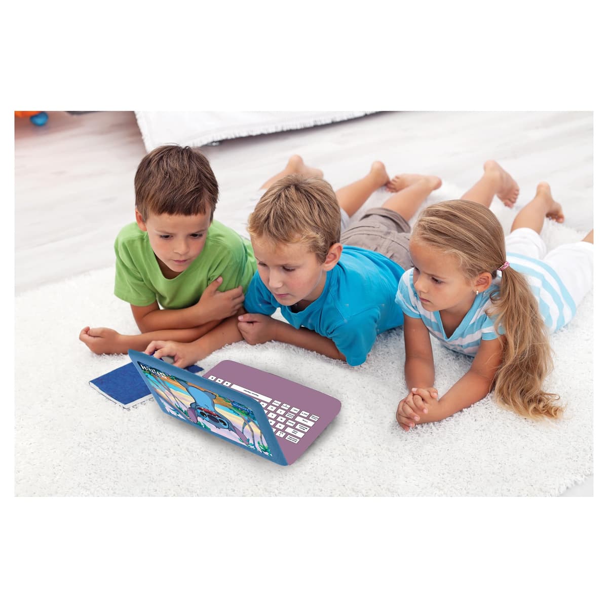 Lexibook, Disney Stitch, Ordenador Educativo bilingüe en inglés/español, 124 Actividades de lenguaje, Escritura, matemáticas, lógica, música y Juegos, para niños y niñas, JC598Di2 — view 4
