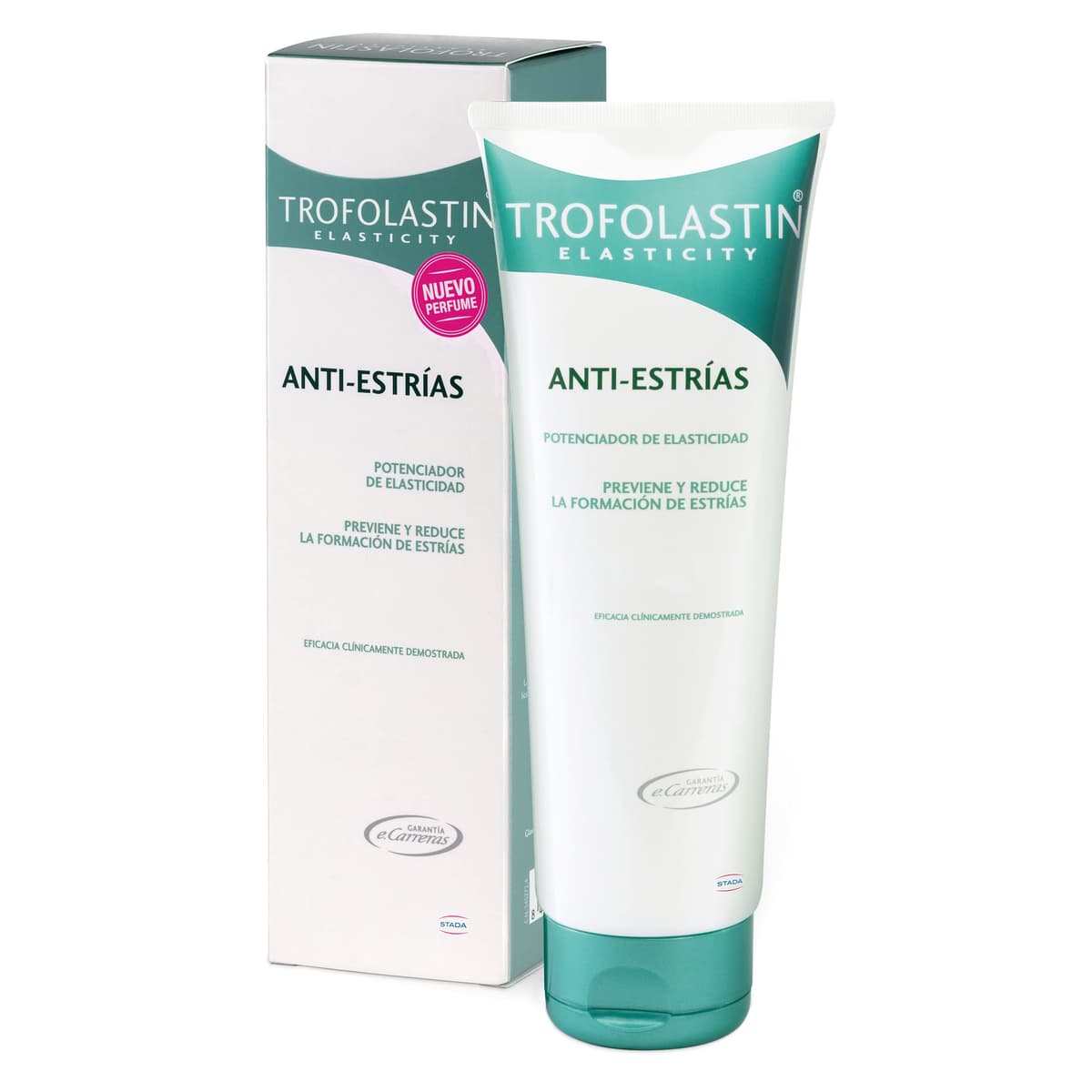 Trofolastin, Crema Antiestrías Reafirmante, Hidratación y Prevención de Estrías, Con Centella Asiática, Piel Flexible y Elástica, 250ml