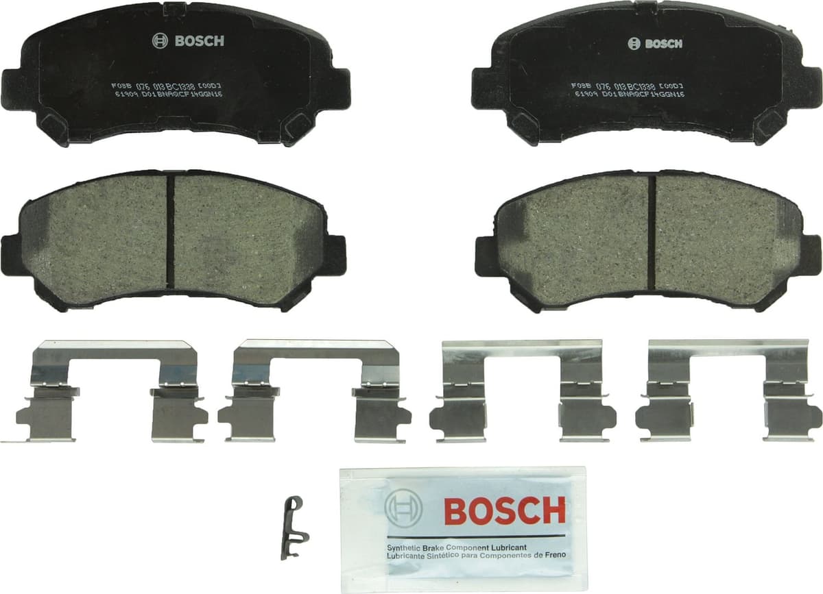 Bosch BC914 QuietCast Premium Ceramic Disc Brake Pad Set For: Acura ILX; Honda Accord, Civic, CR-V, Element, Fit, Front — view 298