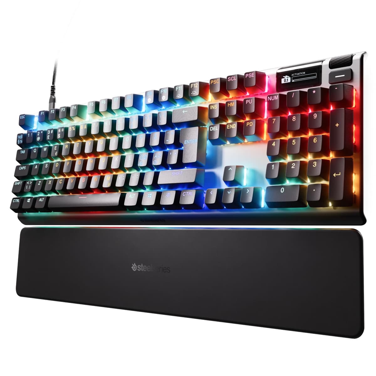 SteelSeries Apex Pro Gen 3 - Gaming Keyboard - Hall Effect Switches; OmniPoint 3.0 - Adjustable Actuation - Game-Ready Presets - Rapid Trigger, Protection Mode, Rapid Tap/SOCD - English QWERTY — view 14