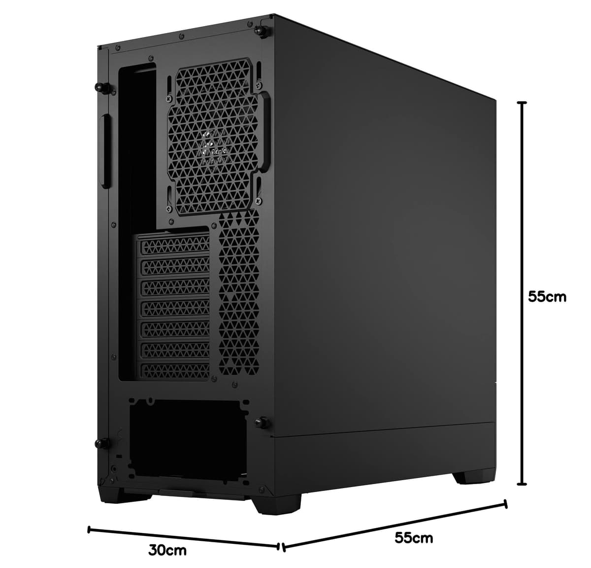 Fractal Design Pop Silent Black Mid Tower PC Case - Sound-Dampening Panels with 3 Aspect Fans - ATX mATX Mini ITX Compatibility for Quiet Performance — view 2