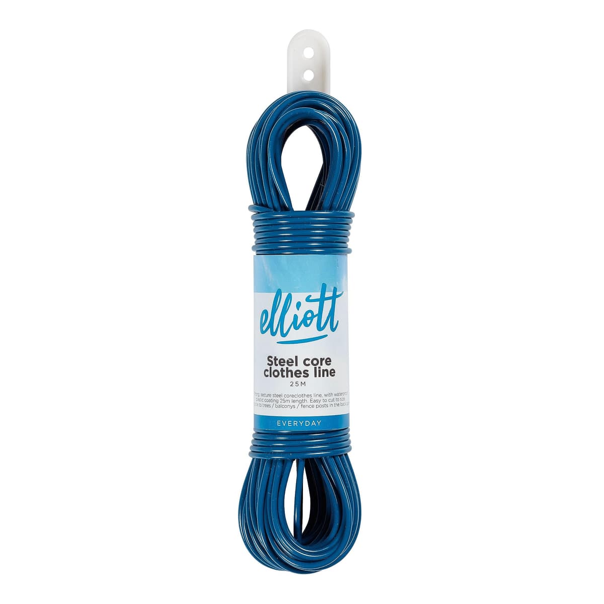 Elliott 25 metre Steel Core Clothesline in Navy - Extra Strong, Durable, and Weather-Resistant Laundry Drying Rope for Indoor & Outdoor Use, Laundry Essential