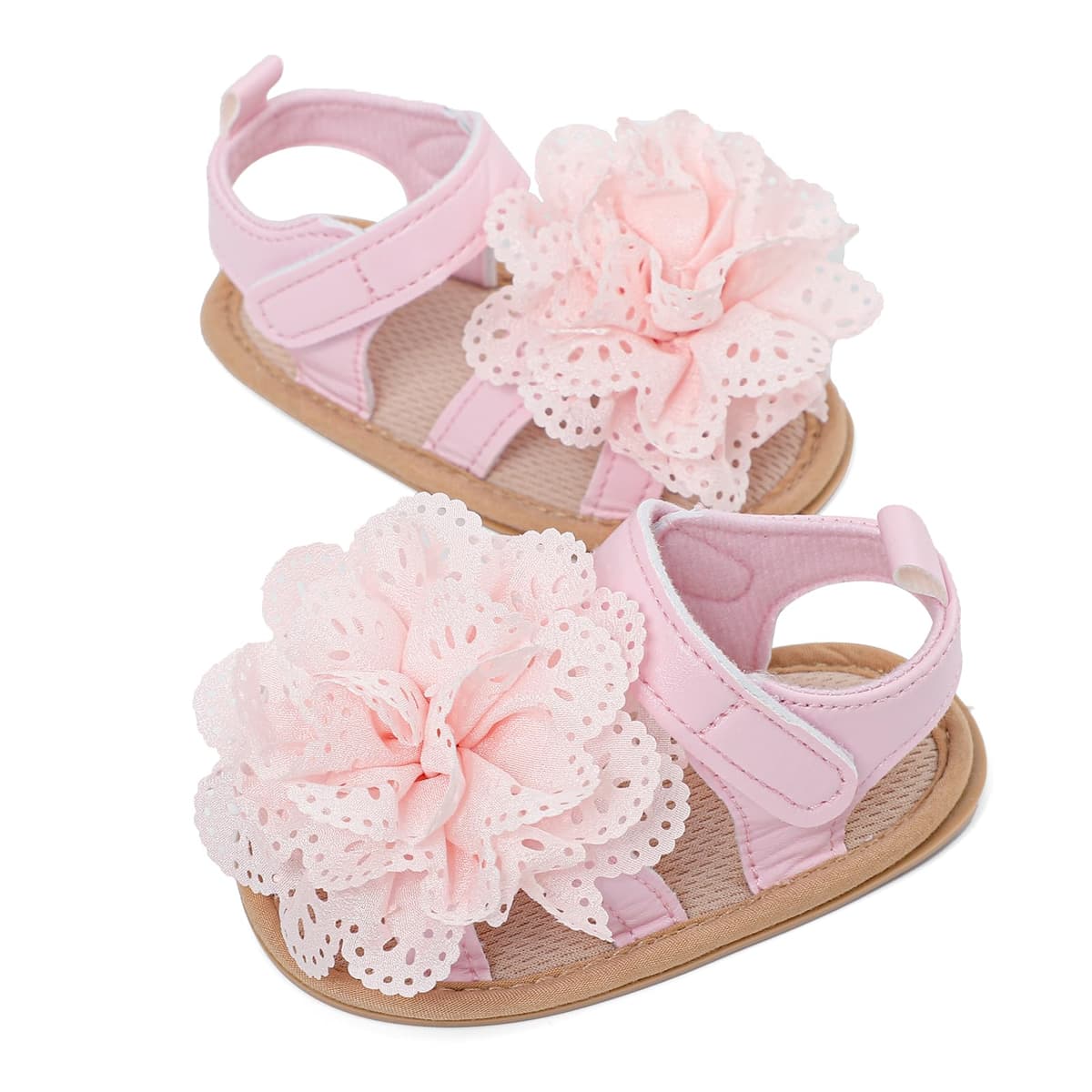 LACOFIA Baby Girls Sandals Infant Summer Shoes Anti-Slip First Walking Shoes — view 6