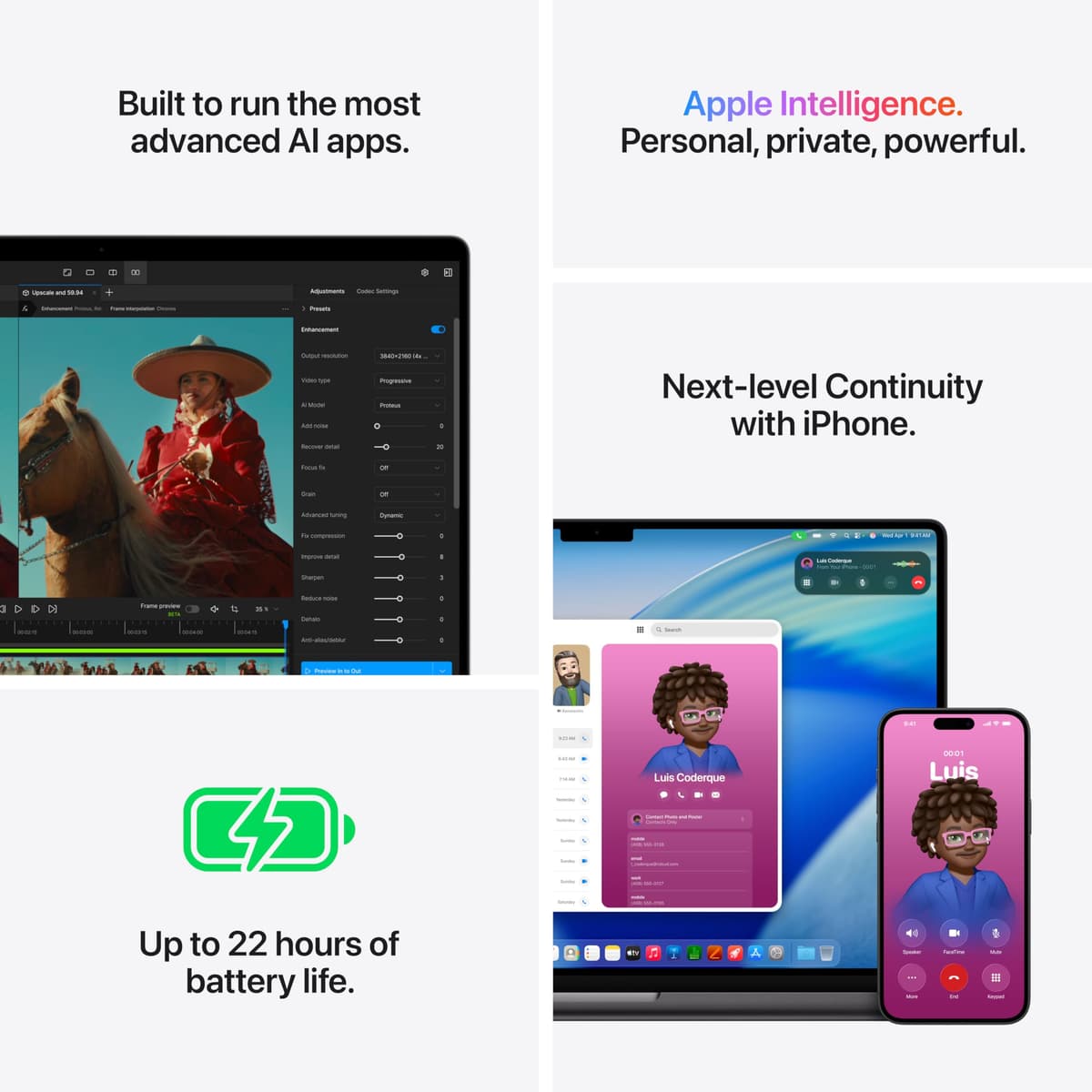 Apple MacBook Pro de 16,2 Pulgadas portátil con Chip M5 MAX: Pantalla Liquid Retina, CPU de 18 núcleos y GPU de 40 núcleos, 48 GB Memoria unificada, 2 TB de SSD, Teclado portugués; Plata — view 5