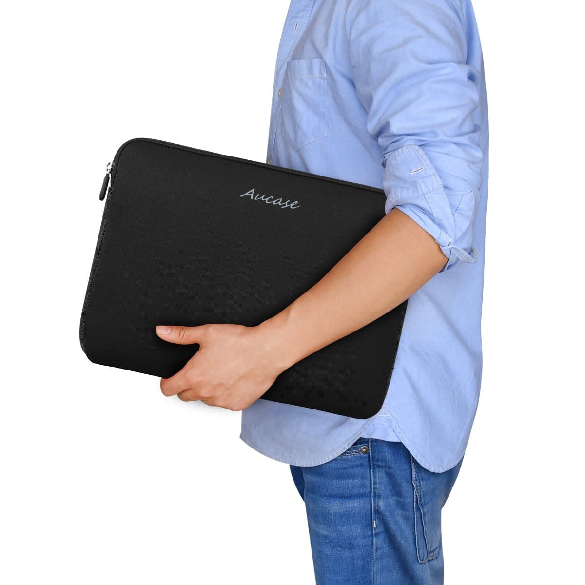 Laptop Case Sleeve 13.3 14 Inch, Thickest Lightest Water Resistant Neoprene Protective Laptop Bag for Men and Women, Compatible with MacBook 15.3''/ Air 15'' M3 M2, Chromebook — view 2