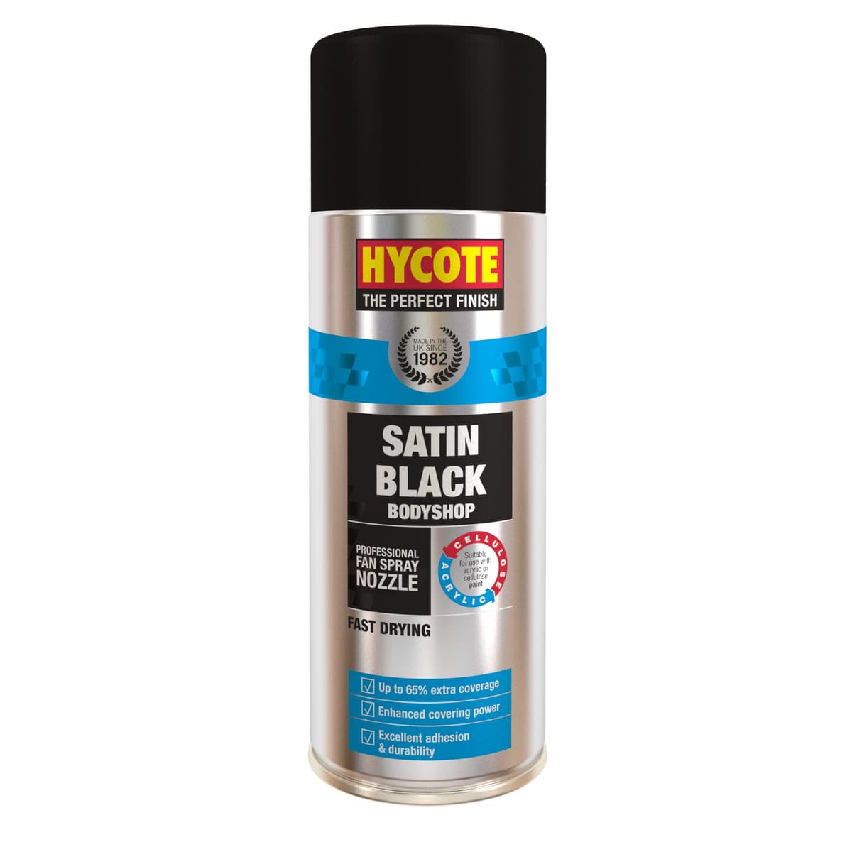 Hycote Bodyshop Pintura en Aerosol de Secado rápido para Coche, Negro Brillante, 400 ml — view 10