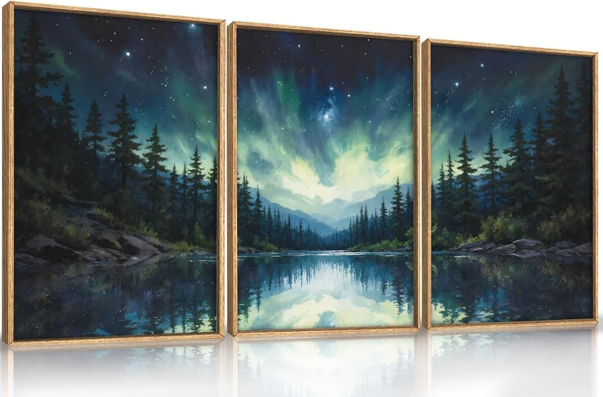 TOARTi Boho Framed Canvas Wall Art Prints, Set of 3 Mid Century Modern Wall Decor, Nature Plants Desert Sun Art Paintings, Bohemian Artwork for Living Room, Bedroom, Dining Room, Office - 12x16 x3 — view 15