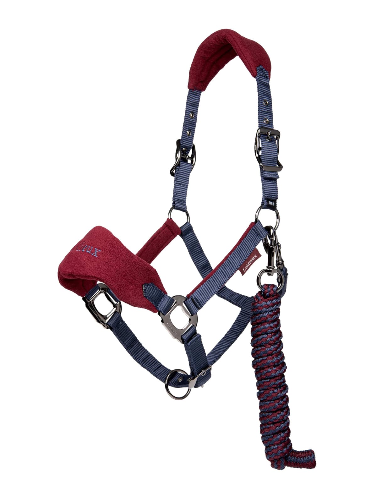 LeMieux Vogue Fleece Headcollar with Lead Rope - Extra Padding, Adjustable at Curb and Poll Strap — view 11