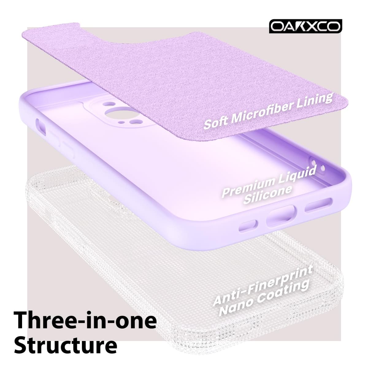 oakxco for iPhone 17 Pro Max Phone Case Liquid Silicone, Cute Thin Slim Grip Soft Rubber Gel for Women Men, Smooth Matte TPU Plain Solid Color Girly Simple Case with Camera Cover, Light Pink — view 755