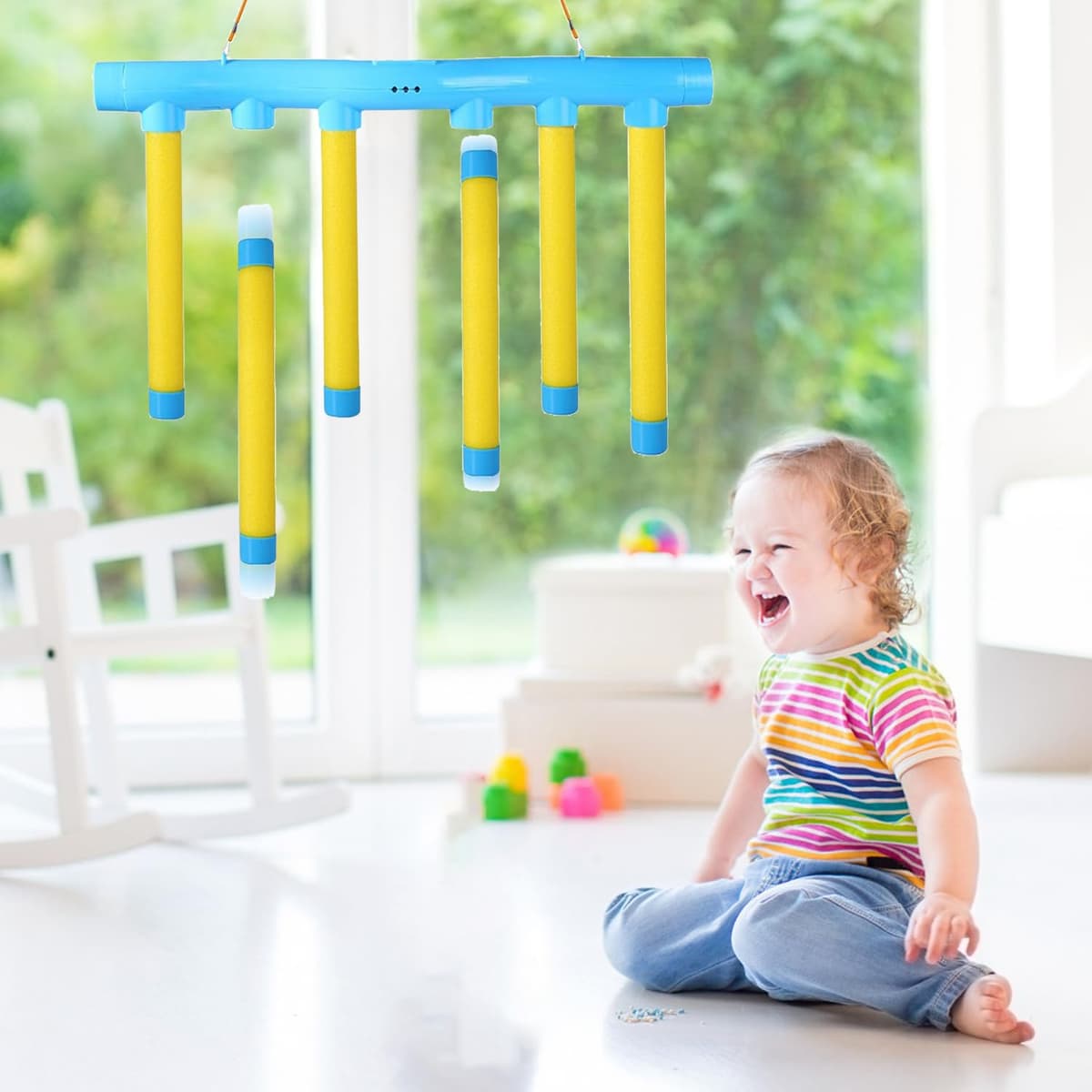 Catching Sticks Games,Falling Sticks Catching Game,Drop It Catch It Win It Reaction Game,3 Dropping Speeds Quick Reactions Training Toy,Hand-Eye Coordination Gift For Kids Adults Christmas (Blue) — view 2