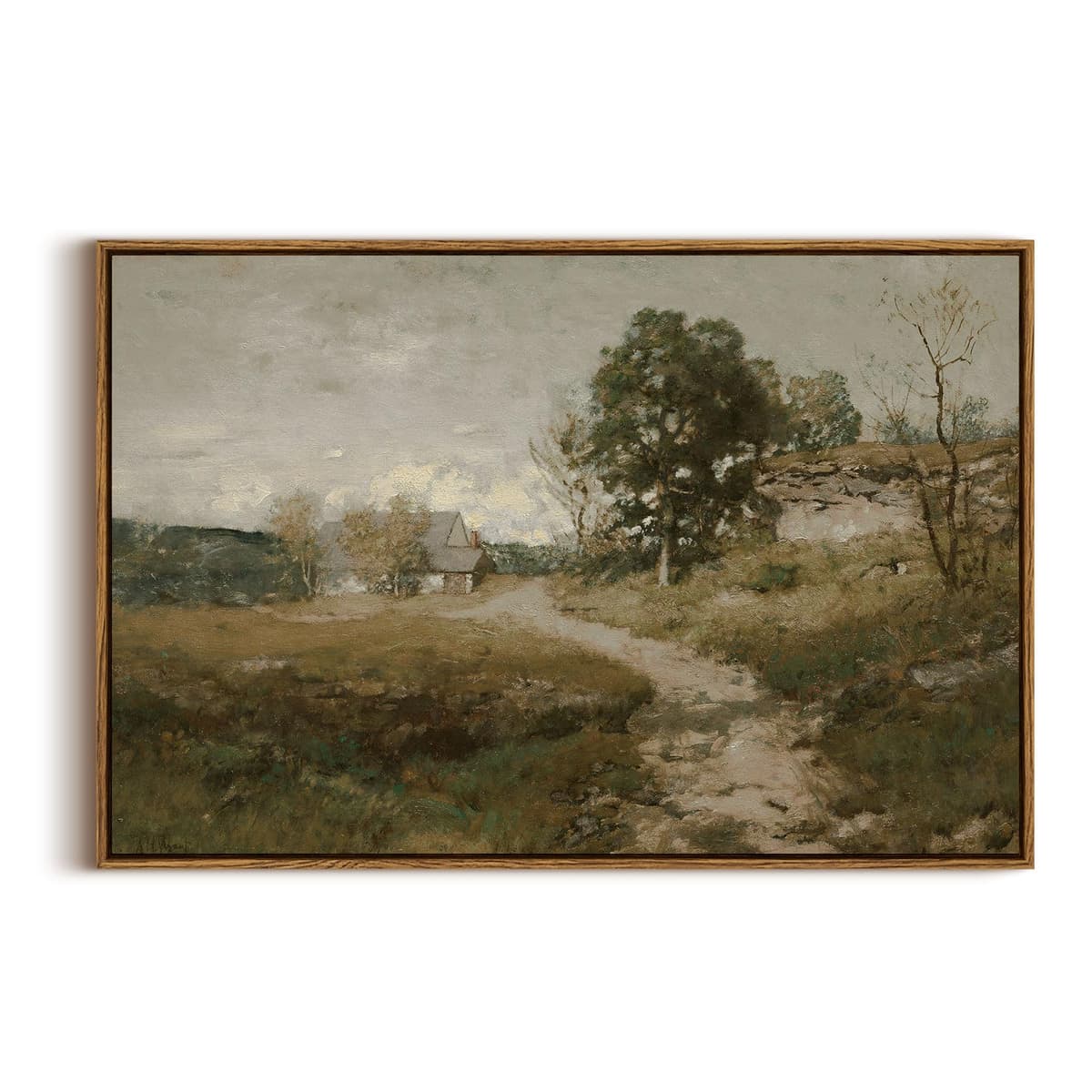 InSimSea Framed Canvas Wall Art, Meadow with Flowers Painting, Landscape for Living Room, Bedroom, Home, Bathroom Decor, 8x10 — view 34