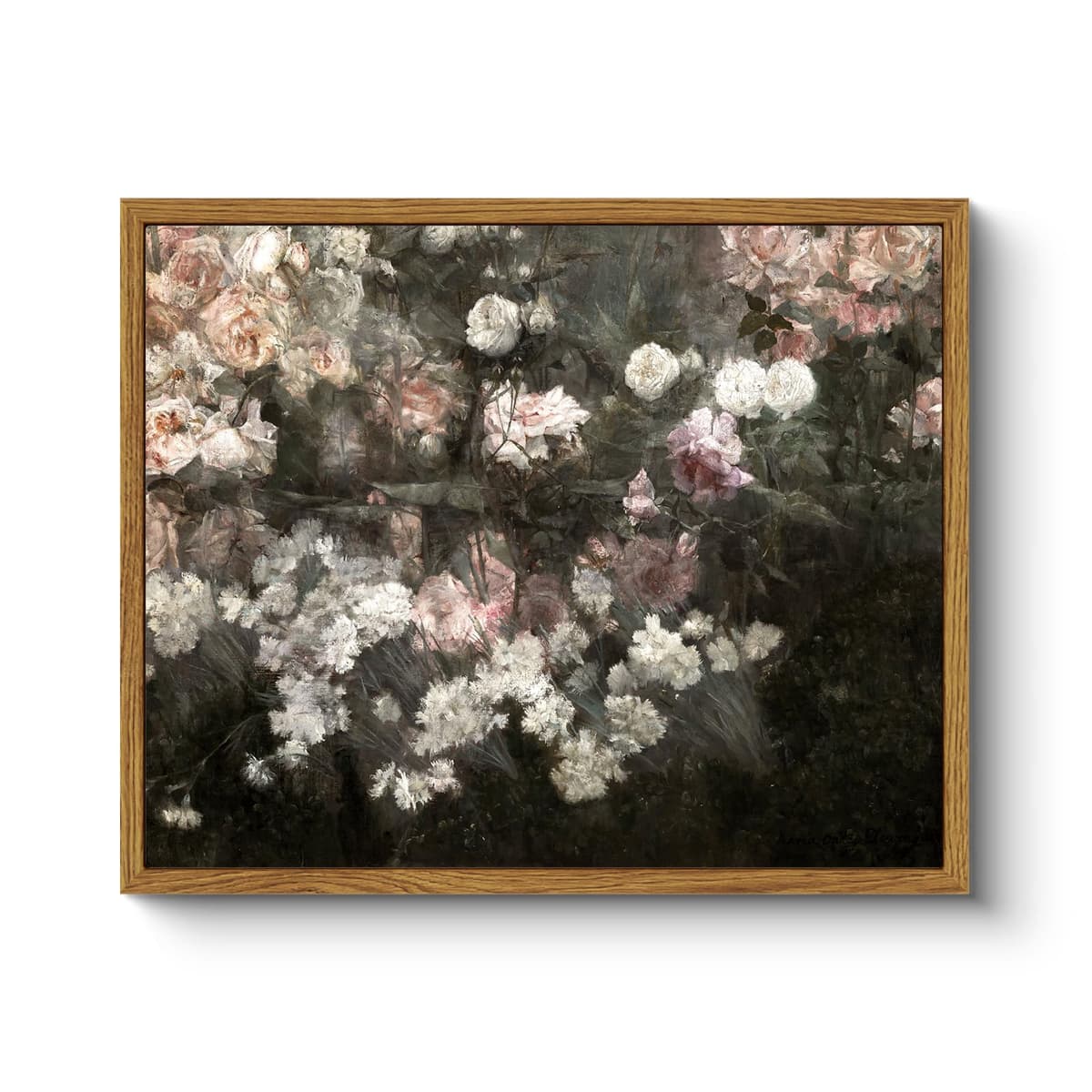 InSimSea Framed Canvas Wall Art, Meadow with Flowers Painting, Landscape for Living Room, Bedroom, Home, Bathroom Decor, 8x10 — view 195