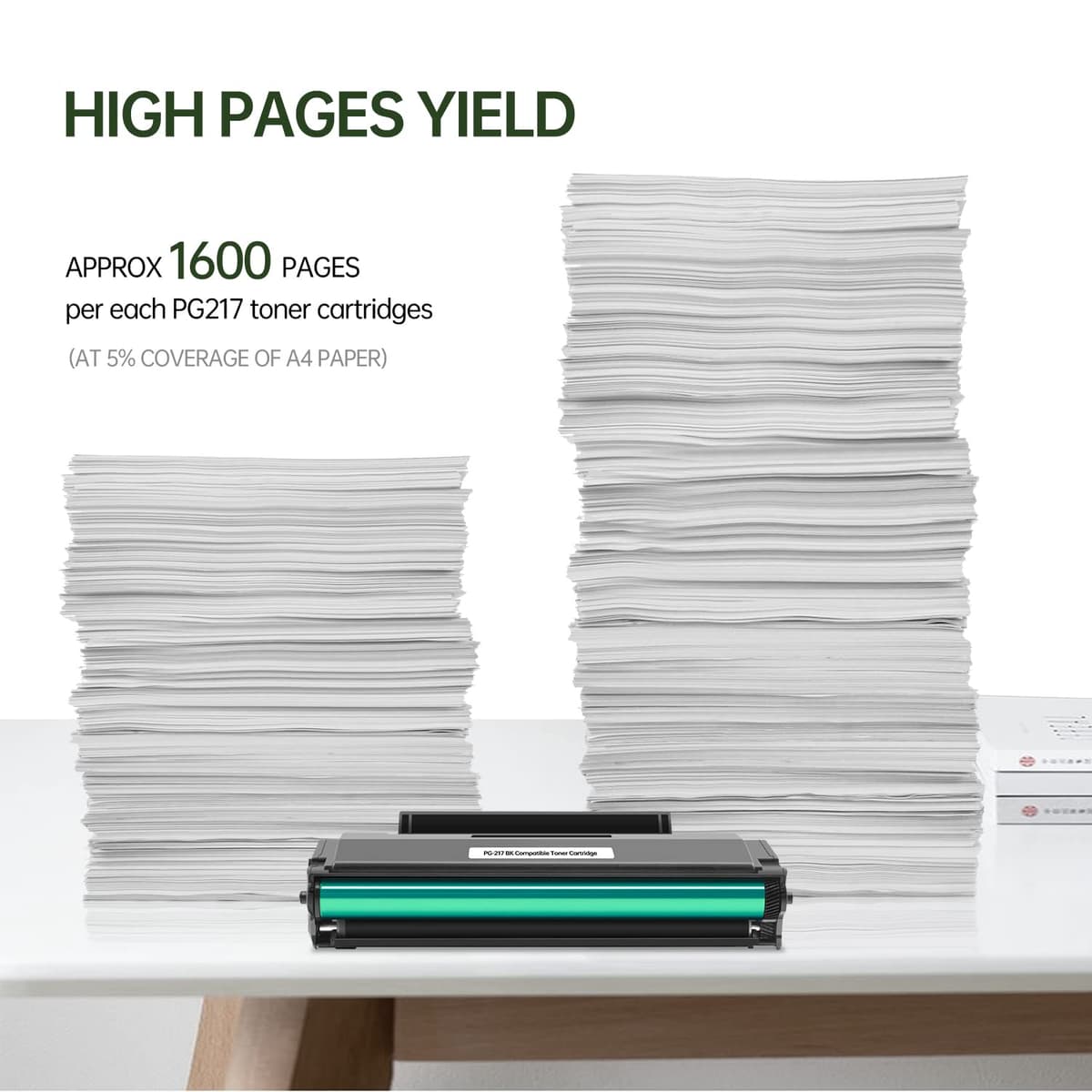 PG-217 PG217 Compatible Toner Cartridge With Upgraded Chip Replace for Pantum P2200, P2200W, M6507, M6507NW, M6607NW, High Yield (1600 Pages) 1 pack. — view 2