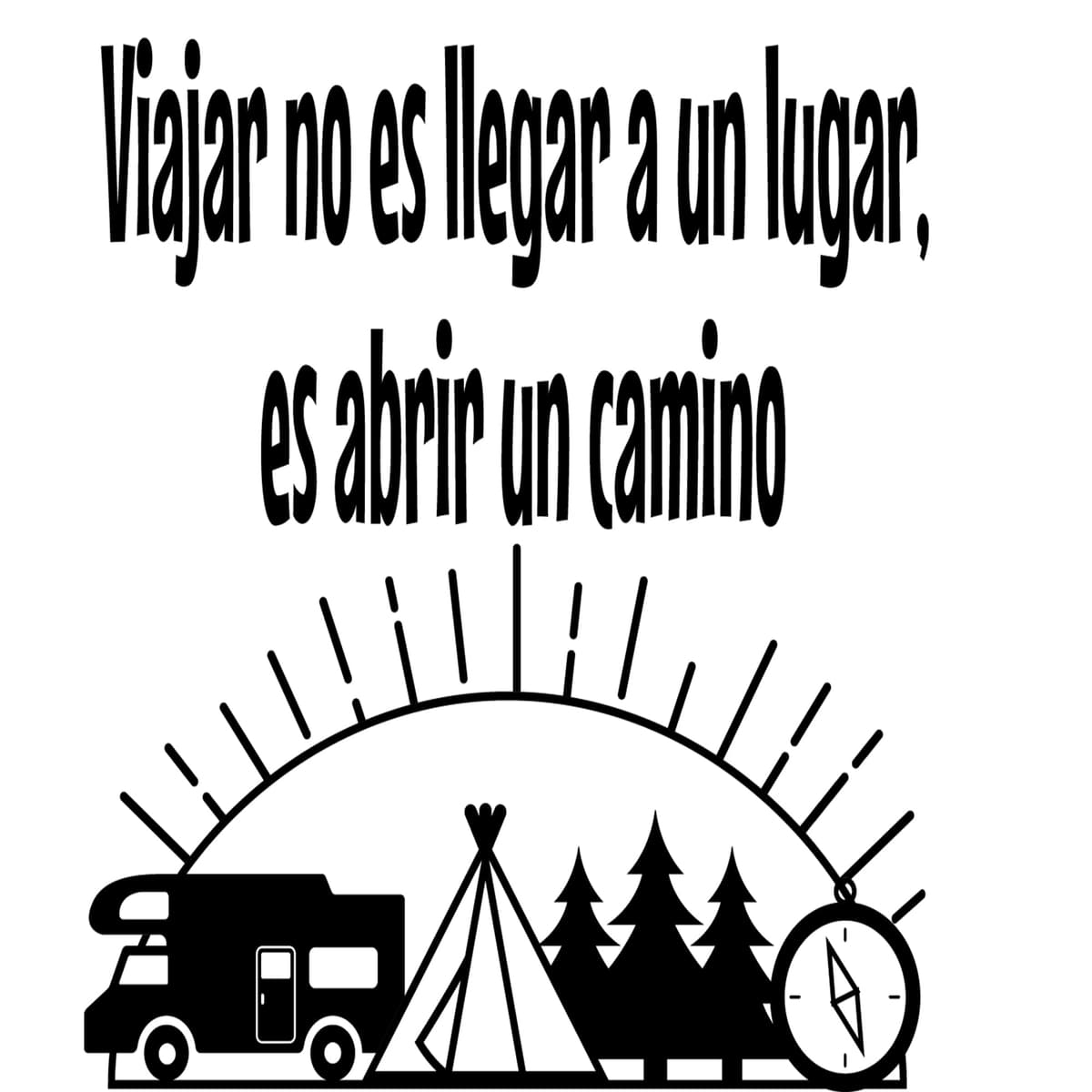 Outdoor Motorhome Sticker for Vans and Camper – Vinyl 'Living My Dream' (20 cm x 30 cm) — view 23