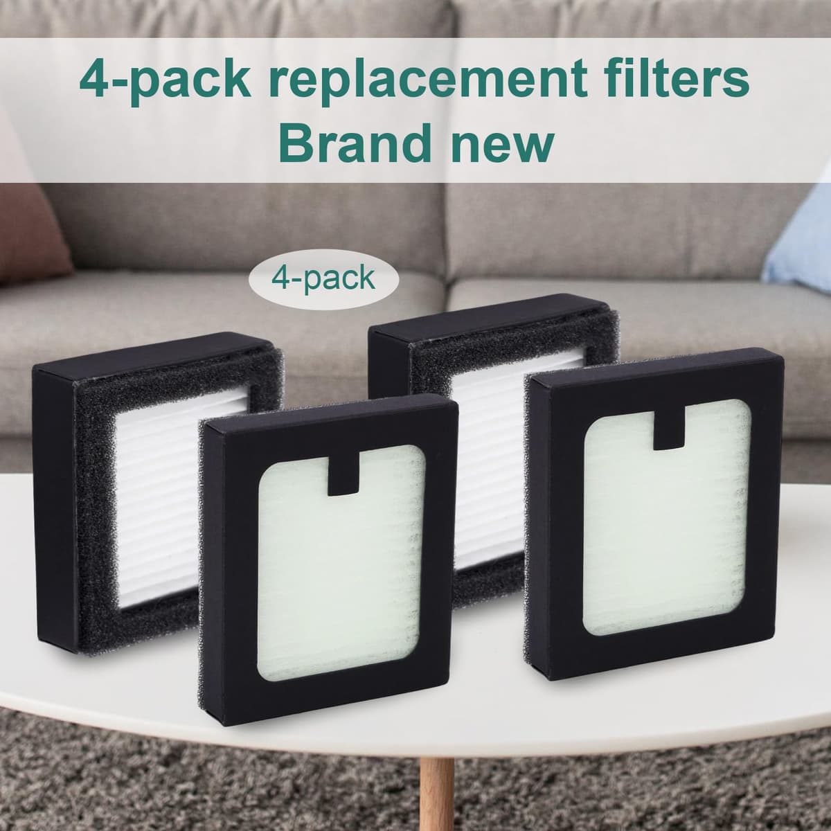 4pcs Filter Replacement Compatible with Baby Brezza Baby Bottle Washer Pro, 6.7x5.8x1.3cm/2.64x2.28x0.51in PP PET Bottle Cleaner Filtration Parts Accessories for Babybrezza — view 7