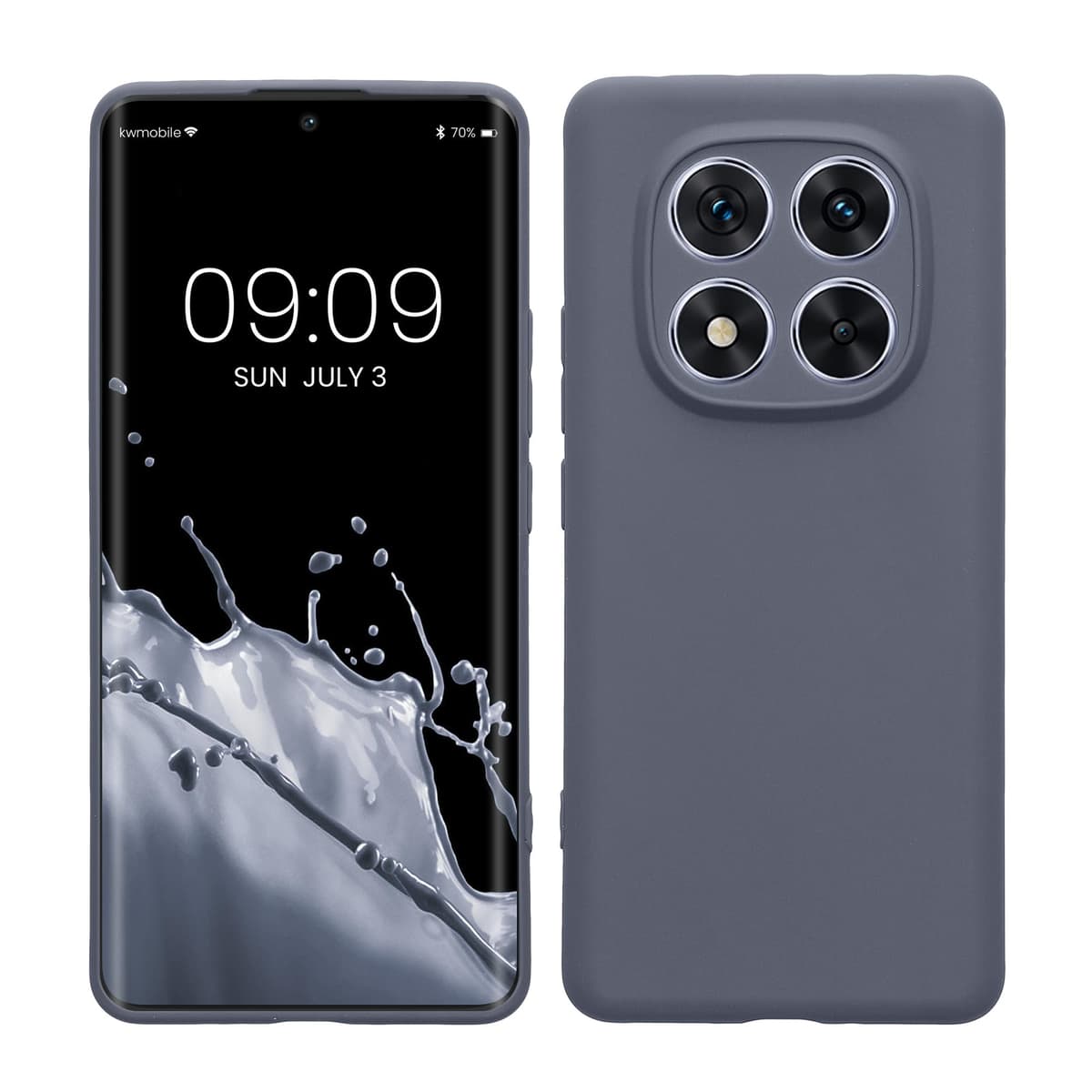 kwmobile Carcasa Compatible con Xiaomi Redmi Note 14 Pro 5G / Poco X7 Funda - Funda Ultrafina de TPU con Bordes elevados - Lavanda Metalizado — view 313