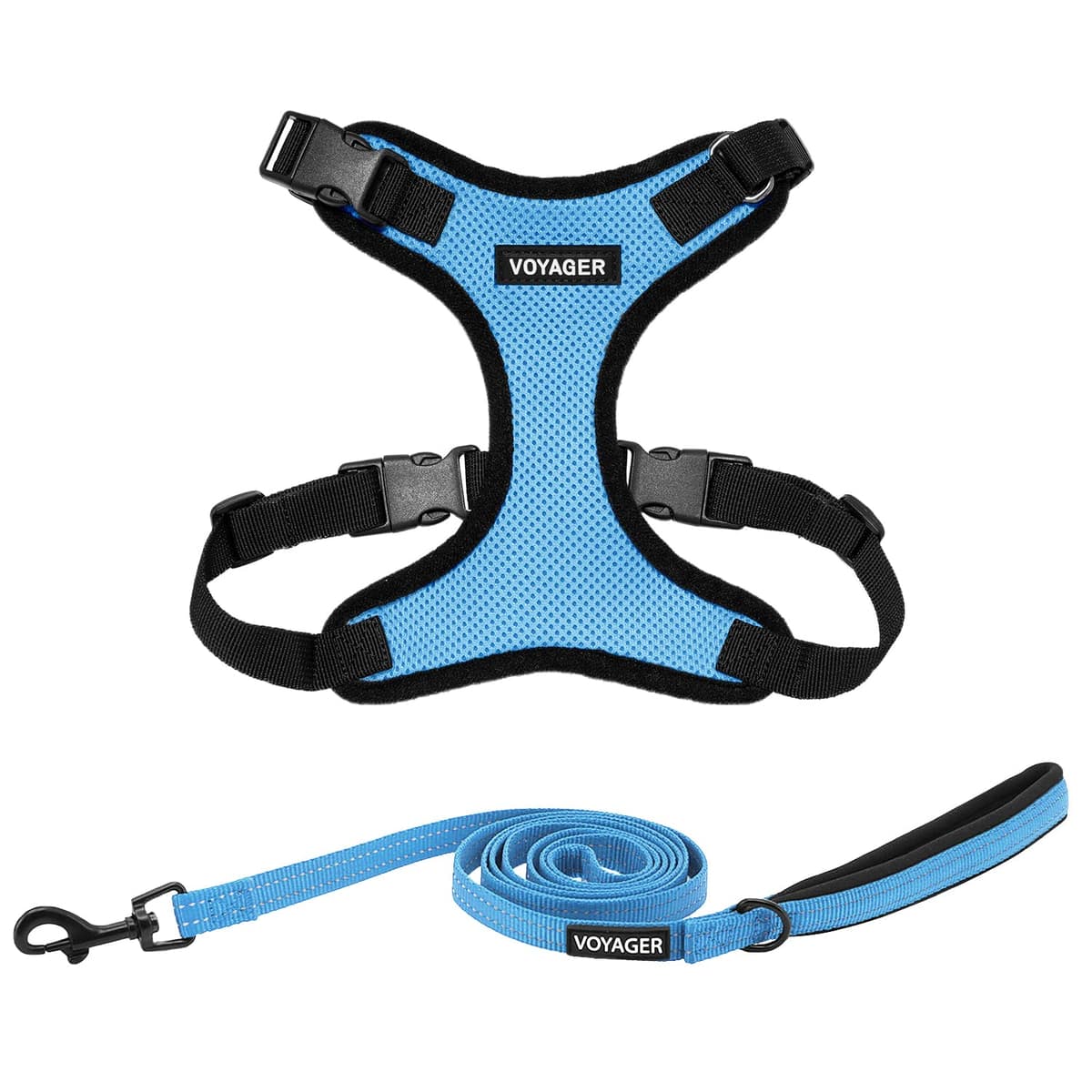 Best Pet Supplies Voyager Step-in Lock Pet Harness – All Weather Mesh, Adjustable Step in Harness for Cats and Dogs Turquoise (Matching Trim), XL (Chest: 22-36") — view 112