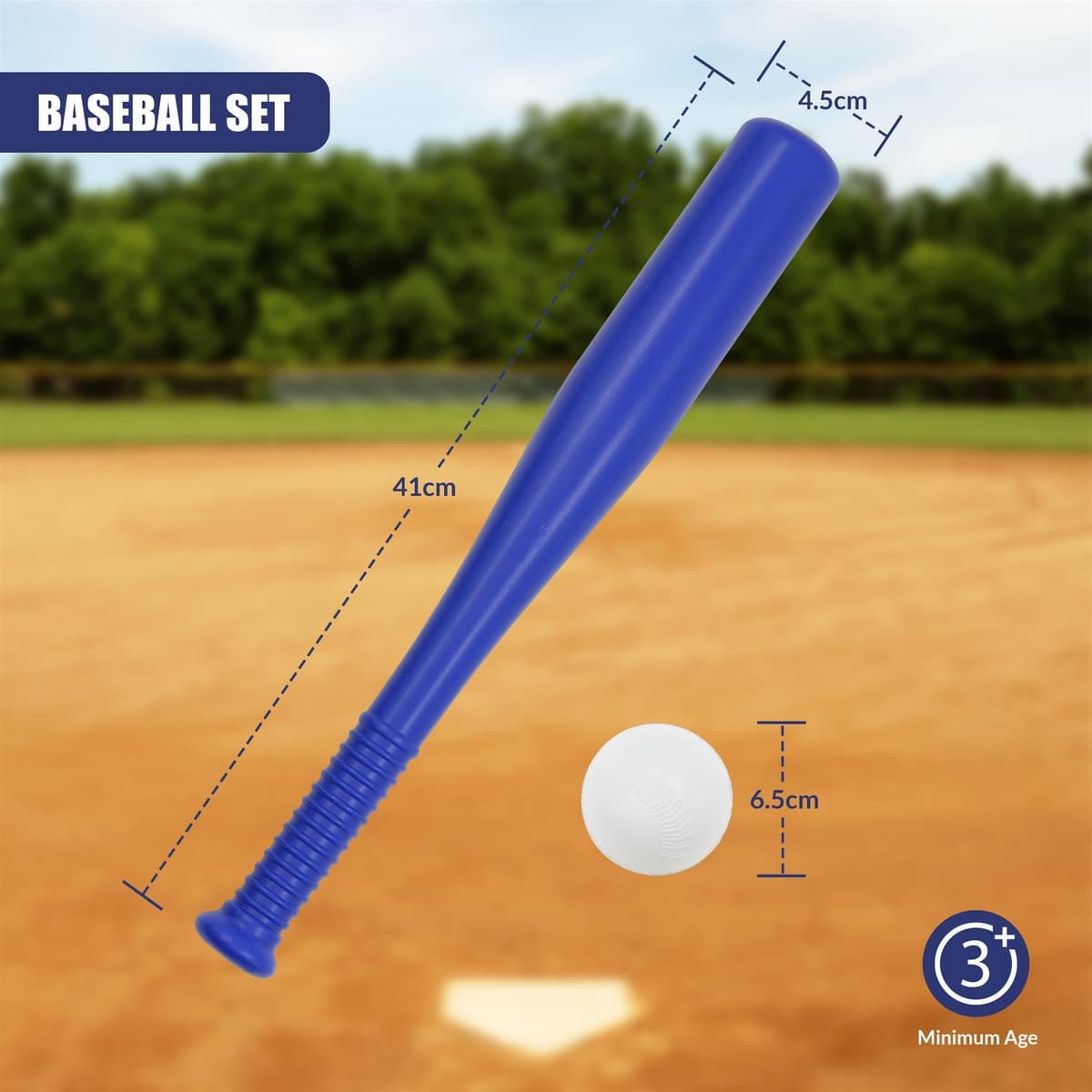 The Magic Toy Shop 6 Games in 1 Sports Set – 19 Pcs Bat, Racket, Toss, Catch, Ball & Frisbee, Indoor Outdoor Play – Lightweight, Builds Motor & Social Skills – Families, Camping, Beach, Garden & Park — view 2