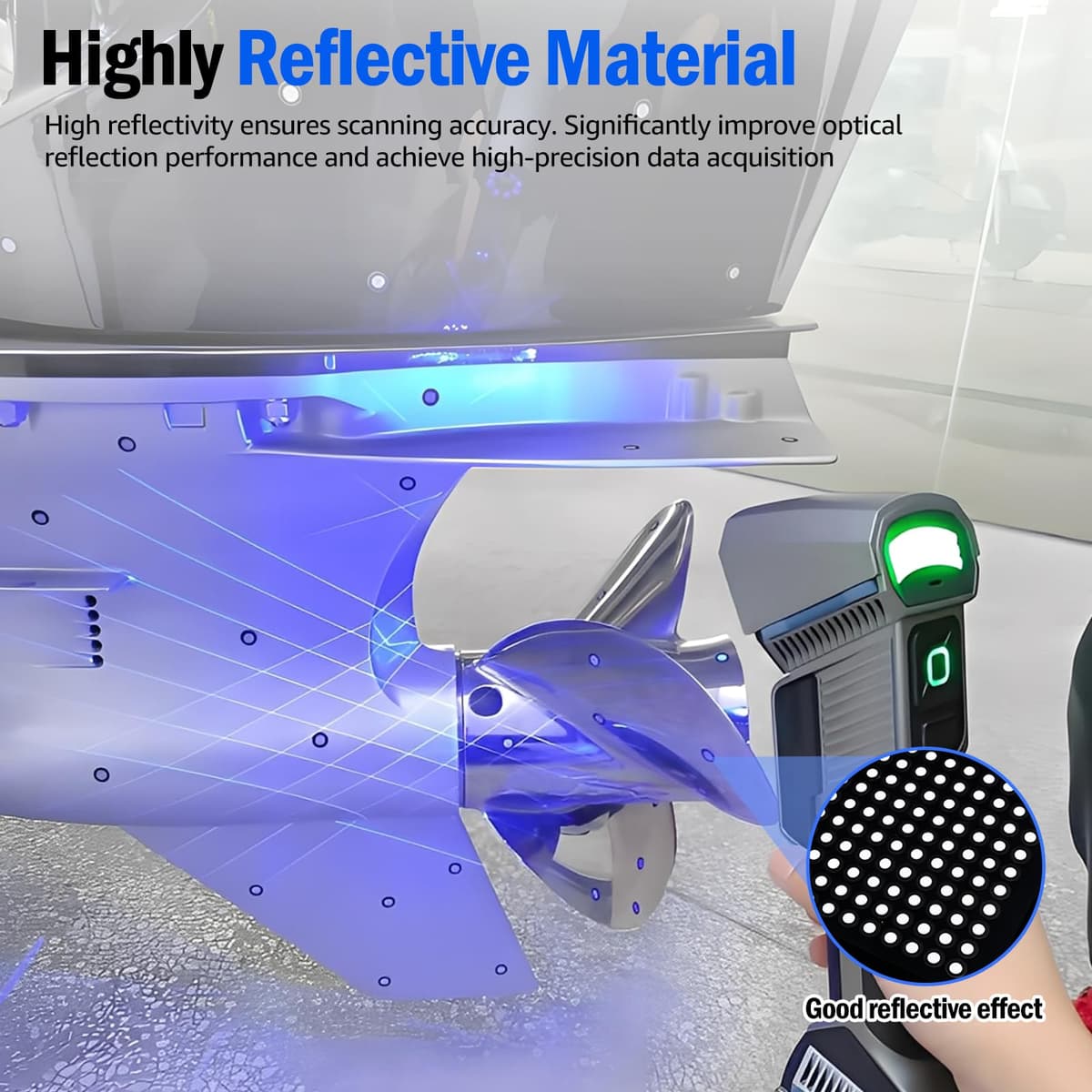 200/400 marcadores magnéticos para escáner 3D, escáner magnético 3D, interior de 6,0 mm, exterior 10 mm, punto de seguimiento, punto de referencia altamente reflectante, para escanear (negro, 400 — view 4