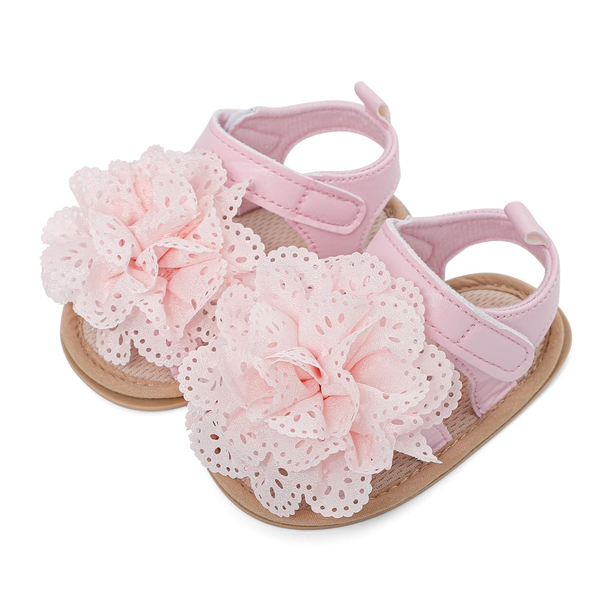 LACOFIA Baby Girls Sandals Infant Summer Shoes Anti-Slip First Walking Shoes
