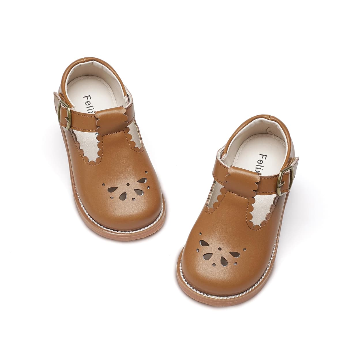 Felix & Flora Toddler Little Girl Mary Jane Dress Shoes - Ballet Flats for Girl Party School Shoes — view 82