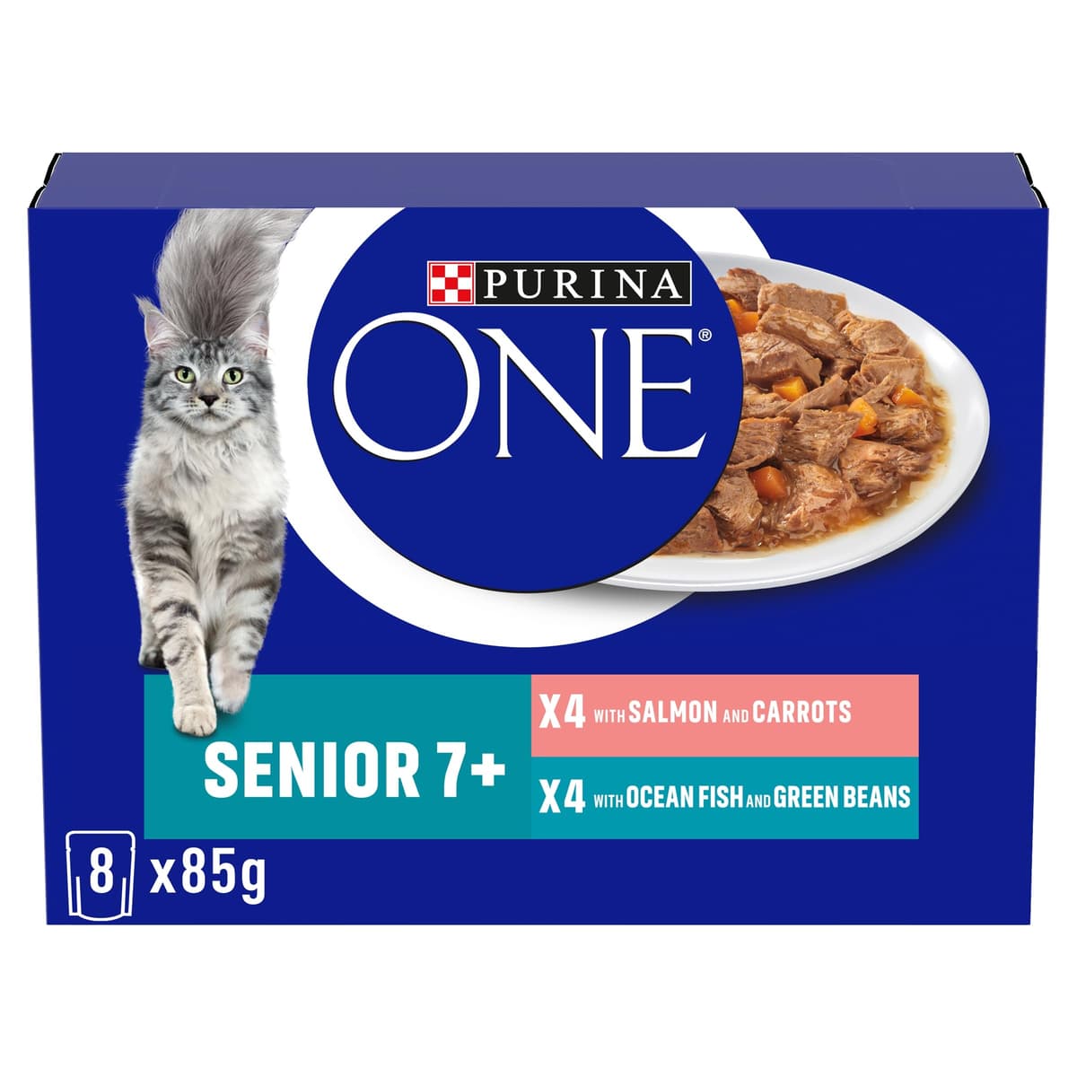 PURINA ONE Mini Fillets Mixed Selection in Gravy Adult Wet Cat Food 40x85g — view 10