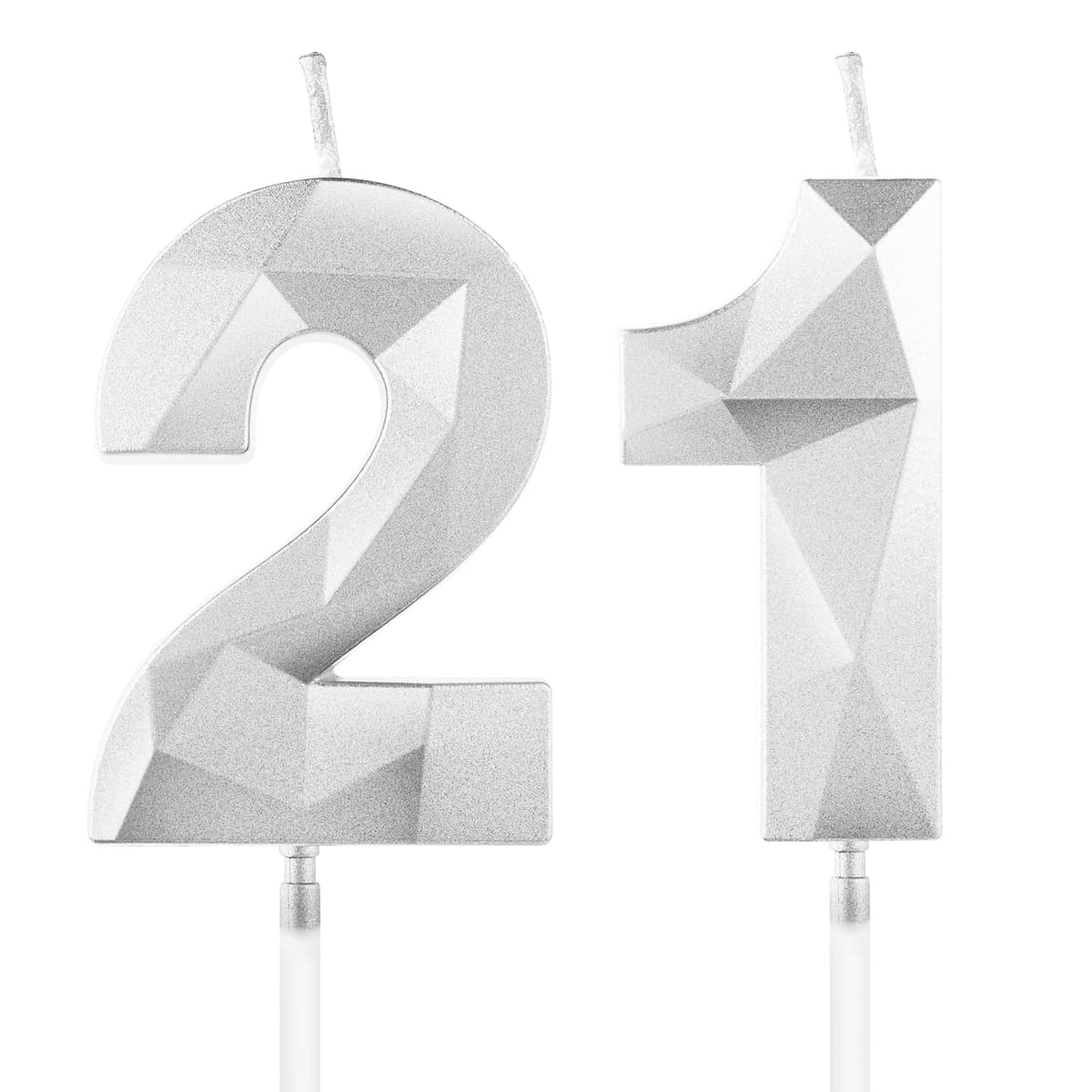Yiran 50th Birthday Candles, Gold Number 50 Happy Birthday Candles, Cake Topper Decorations for Birthday Party, Wedding Anniversary Celebration Supply — view 56