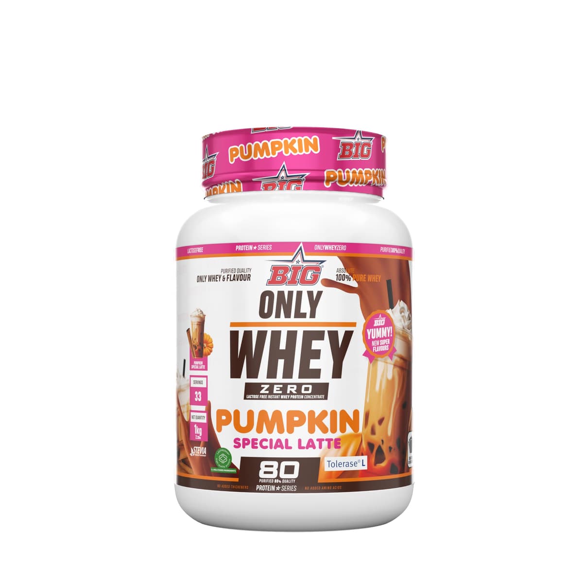 BIG - Proteinas Whey - Proteina en Polvo para Desarrollo de Masa Muscular y Recuperación - Materia Prima Premium - Whey Protein Sin Lactosa, Sin Azúcar, Sin Grumos (1Kg, Cacaolat) — view 18