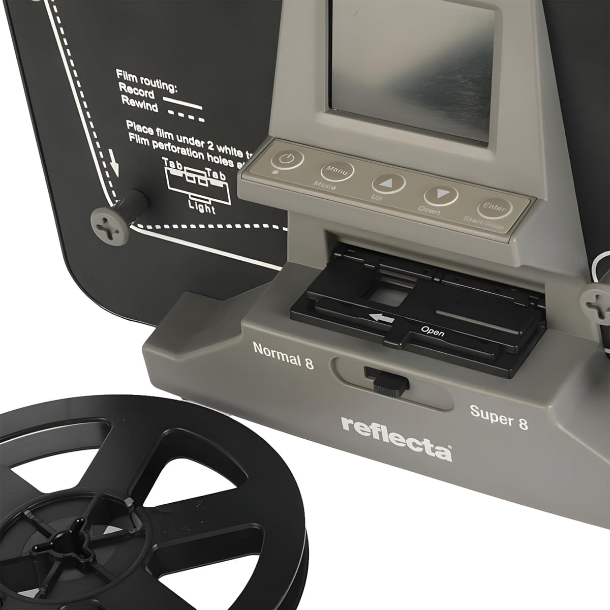 Reflecta Escáner de Película Super 8 y Normal 8: Sensor CMOS 3.53MP, Resolución 1440x1080p a 20fps, Pantalla LCD 2.4'', Corrección de Exposición Auto/Manual, USB 2.0, Digitalización HD MP4 — view 2
