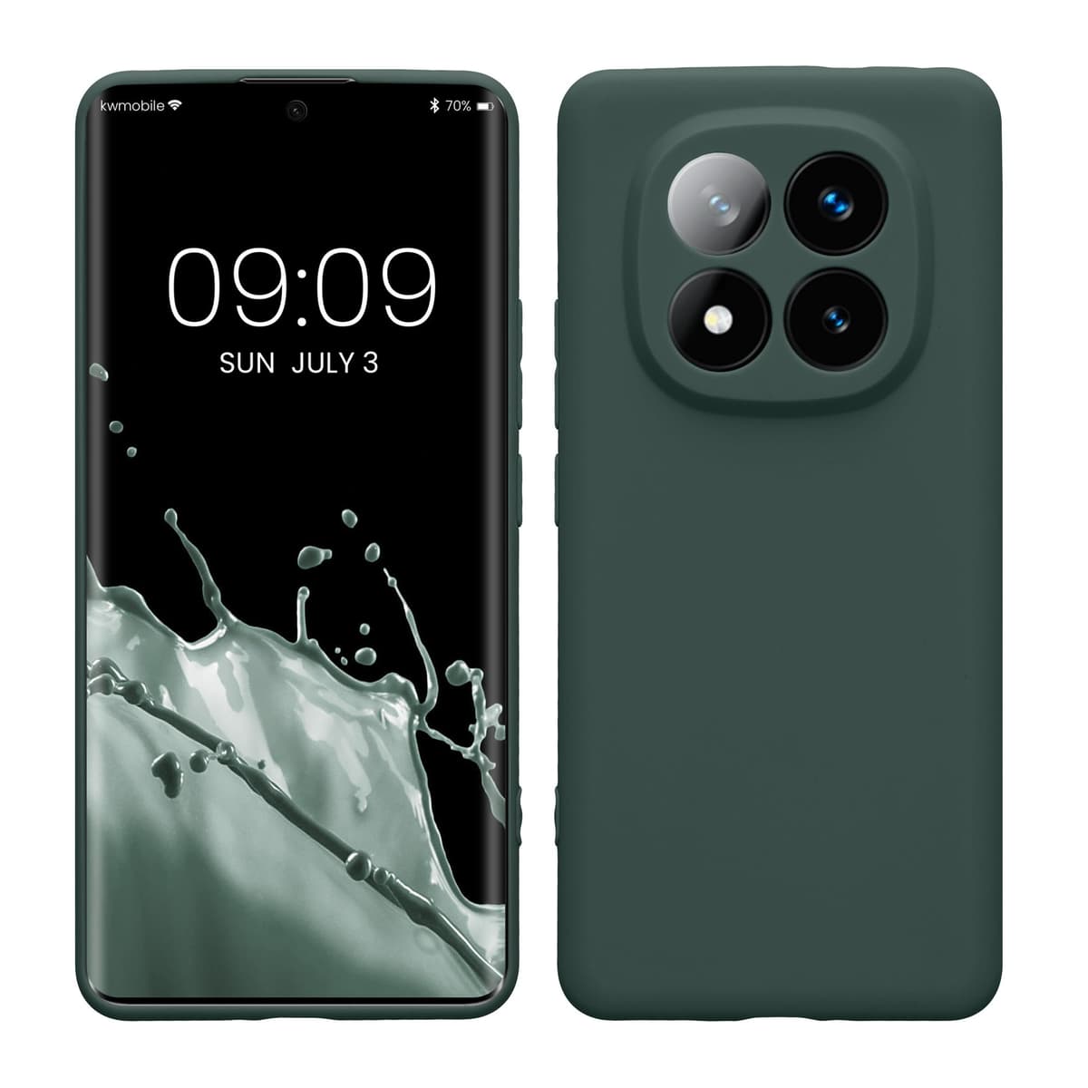 kwmobile Carcasa Compatible con Xiaomi Redmi Note 14 Pro 5G / Poco X7 Funda - Funda Ultrafina de TPU con Bordes elevados - Lavanda Metalizado — view 195