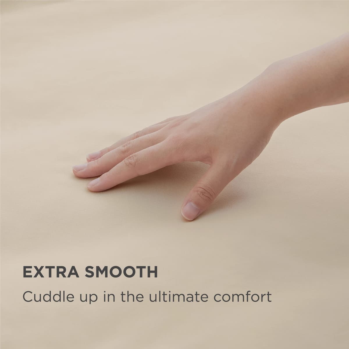 Bedsure Small Double Fitted Sheet - Bed Sheets Extra Deep Pocket 16 Inches (40 cm), Soft Brushed Polyester Microfiber Material for 3/4 Bed, Beige, 122x190cm — view 4